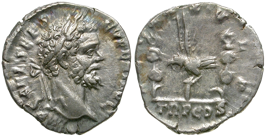 Septimius Severus (AD 193-211) Legion XXX-Ulpia Victrix AR