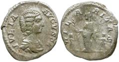 Ancient Coins - Julia Domna (AD 193-217) AR Denarius / Hilaritas