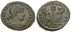 Ancient Coins - Constantine II, as Caesar (AD 316-337) Æ3 / Soldiers
