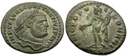 Ancient Coins - Constantius I (AD 305-306) Æ Follis / Genius