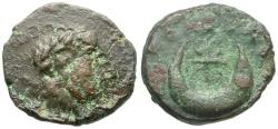 Ancient Coins - Caracalla (AD 198-217). Mesopotamia. Carrhae Æ14 / Star in Crescent