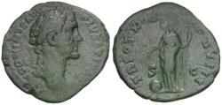 Ancient Coins - Antoninus Pius (AD 138-161) Æ As / Providentia