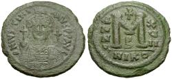 Ancient Coins - *Sear 201* Byzantine Empire. Justinian I (AD 527-565) Æ 35mm Follis