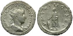 Ancient Coins - Gordian III (AD 238-244) AR Antoninianus / Emperor Sacrificing