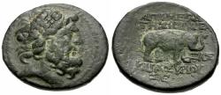 Ancient Coins - Seleucia and Pieria. Apameia.  Pseudo-autonomous Æ23 / Elephant