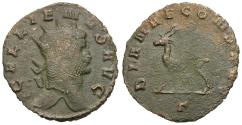 Ancient Coins - Gallienus, sole reign (AD 260-268) Æ Antoninianus / Antelope