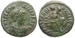 Ancient Coins - Theodosius I (AD 379-395) Æ4 / Victory