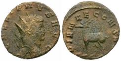 Ancient Coins - Gallienus, sole reign (AD 260-268) Æ Antoninianus / Antelope