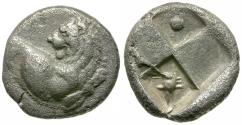 Ancient Coins - Thrace. Chersonesos AR Hemidrachm / Helmet