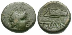 Ancient Coins - Cimmerian Bosporus. Pantikapaion Æ13 / Bow in Case