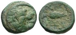 Ancient Coins - Thrace. Cherronesos Æ11 / Lion