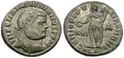 Ancient Coins - Maximian (AD 286-305) Æ Silvered Follis / Genius
