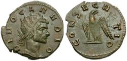 Ancient Coins - Divo Claudius II Gothicus (died AD 270) &#198; Antoninianus / Eagle