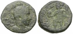 Ancient Coins - Philip I (AD 244-249). Samaria. Caesarea Maritima &#198;24 / Lindgren Plate Coin