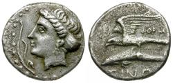 Ancient Coins - Paphlagonia. Sinope. Phorm--, magistrate. Aiginetic standard AR Drachm