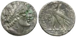 Ancient Coins - Ptolemaic Kings of Egypt. Ptolemy VIII Euergetes II (Physcon) (145-116 BC) AR Tetradrachm