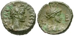 Ancient Coins - Claudius II Gothicus (AD 268-270). Egypt. Alexandria Æ Tetradrachm / Bust of Alexandria