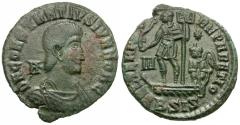 Ancient Coins - Constantius Gallus (AD 351-354) Æ Maiorina / Galley