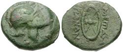 Ancient Coins - Thrace. Mesembria Æ21 / Shield
