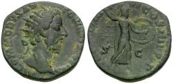 Ancient Coins - Commodus (177-192) &#198; Dupondius / Minerva