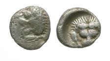 Ancient Coins - Satraps of Caria. Mylasa. Hekatomnos (392-376 BC) AR Hemiobol