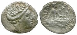 Ancient Coins - Euboia. Histiaia AR Imitative Tetrobol / Galley