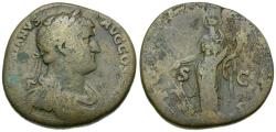Ancient Coins - Hadrian (AD 117-138) Æ Sestertius / Ex Curtis Clay Collection