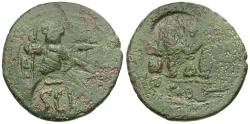 Ancient Coins - *Sear 884* Byzantine Empire. Heraclius (AD 610-641) with Heraclius Constantine Æ Follis / Multiple Overstrikes