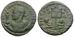 Ancient Coins - Constantine II, as Caesar (AD 316-337) Æ3 / Vexillum