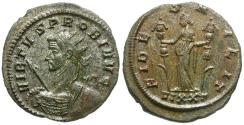 Ancient Coins - Probus (AD 276-282) Silvered Æ Antoninianus / Fides