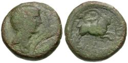 Ancient Coins - Augustus (27 BC-AD 14). Macedon. Amphipolis Æ21 / Bull
