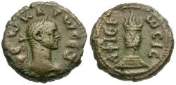 Ancient Coins - Divus Carus (died 283). Egypt. Alexandria Æ Tetradrachm / Fire Altar