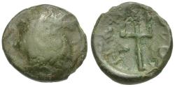 Ancient Coins - Celtic Tribes of Eastern Europe. Imitative of Macedon. Philip V - Perseus (221-168 BC) Æ20 / Trident