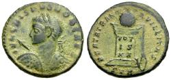Ancient Coins - Crispus, Caesar (AD 317-326) Æ3 / Globe on Altar