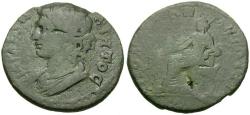 Ancient Coins - Lydia. Triplolis. Pseudo-autonomous Æ30 / Tyche