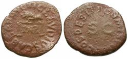 Ancient Coins - Claudius (AD 41-54) Æ Quadrans / Scale