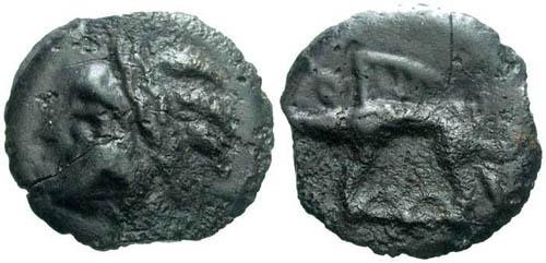 Ancient Coins - VF/VF Leuci Tribe Potin / Boar