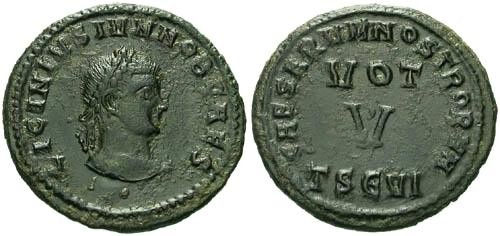 Ancient Coins - VF/VF Licinius II AE / VOT V