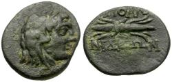 Ancient Coins - Lydia. Apollonis Æ14 / Thunderbolt