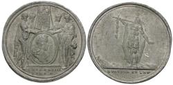 World Coins - Britain. William and Mary (1689-94) 45mm Pewter Commemorative Medal by Jan Luder