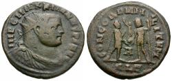 Ancient Coins - Maximian (AD 286-305) Æ Antoninianus / Emperor and Jupiter