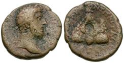 Ancient Coins - Lucius Verus (AD 161-169). Caesarea. Cappadocia Æ22 / Mt. Argaeus