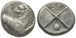 Ancient Coins - Thrace. Chersonesos AR Hemidrachm