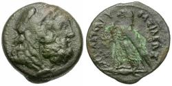 Ancient Coins - Ptolemaic Kings of Egypt. Ptolemy V Epiphanes (204-180 BC) Æ24 / Herakles