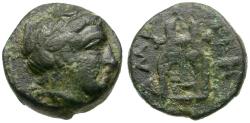 Ancient Coins - Troas. Hamaxitos Æ11 / Lyre