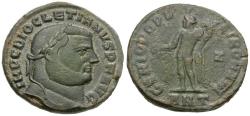 Ancient Coins - Diocletian (AD 284-305) Æ Follis / Genius