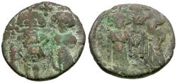 Ancient Coins - *Sear 1055* Byzantine Empire. Constans II (AD 641-668) Æ Follis