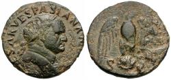 Ancient Coins - Vespasian (AD 69-79) Æ As / Eagle