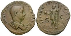 Ancient Coins - Philip II, as Caesar (AD 244-247) Æ Sestertius / Emperor