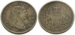 World Coins - George III (1760-1820). Demerara and Essequibo (Guyana) Æ Stiver
